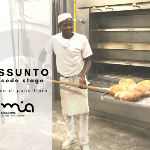 Adam Zongo stagista panettiere