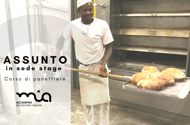 Adam Zongo stagista panettiere