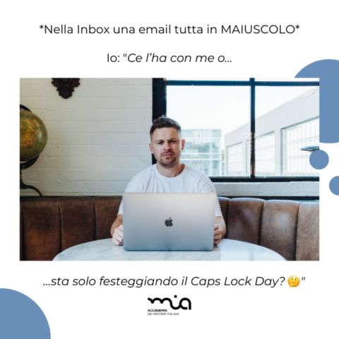Netiquette e formazione professionale il maiuscolo