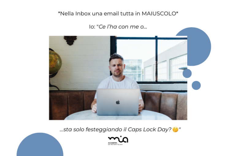 Netiquette e formazione professionale il maiuscolo